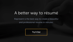 Represent：乐于做减法的在线简历